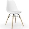 Dining Chair with Cushion - Scandinavian Design and Wooden Legs - Skögur image 9