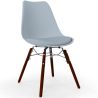 Dining Chair with Cushion - Scandinavian Design and Wooden Dark Legs - Skögur image 9