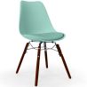 Dining Chair with Cushion - Scandinavian Design and Wooden Dark Legs - Skögur image 9