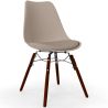 Dining Chair with Cushion - Scandinavian Design and Wooden Dark Legs - Skögur image 9