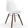 Dining Chair with Cushion - Scandinavian Design and Wooden Dark Legs - Skögur image 9