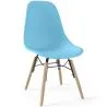 Buy Children's Chair - Scandinavian Design - Wooden Legs - Skögur Light blue 61695