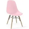 Buy Children's Chair - Scandinavian Design - Wooden Legs - Skögur Pink 61695