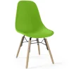 Buy Children's Chair - Scandinavian Design - Wooden Legs - Skögur Green 61695