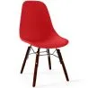 Buy Children Chair - Scandinavian Design - Dark Wooden Legs - Skögur Red 61699