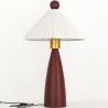 Buy Table Lamp with Wooden Base and White Cement Shade - Ambiana Brown 61735