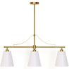 Aged Gold Metal Ceiling Pendant Lamp with 3 Shades - Bubles image 9