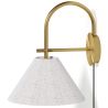 Vintage Gold Wall Lamp with Plug and Switch - Boly image 9