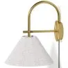 Vintage Gold Wall Lamp with Plug and Switch - Boly image 9