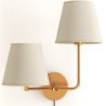 Golden Wall Lamp with Cable and Two Shades - Bretaña image 9