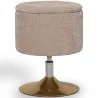 Stool With Storage Upholstered In Chenille - Tony image 9