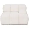Modular Left Corner Sofa - Upholstered In White Bouclé Fabric - Bianca image 9