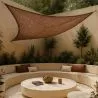 Buy Coconut fiber awning 5x5x5M - 100 % Natural shade sail Beige 61780