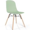 Dining chair with natural wood legs – Modern style and functionality - Broly image 9