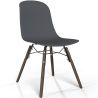 Dining chair with dark wood legs – Modern style and functionality - Broly image 9
