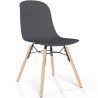 Dining chair with natural wood legs – Modern style and functionality - Broly image 9
