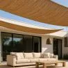 Buy Coconut fiber awning 10x2M - 100 % Natural shade sail Beige 61803