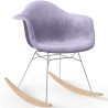 Rocking Chair Modern Fabric Upholstered – Nordic Style - Nordika image 9