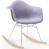 Buy Rocking Chair Modern Fabric Upholstered – Nordic Style - Nordika Pastel purple 61813