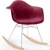 Rocking Chair Modern Fabric Upholstered – Nordic Style - Nordika image 9