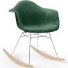 Rocking Chair Modern Fabric Upholstered – Nordic Style - Nordika image 9