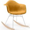 Rocking Chair Modern Fabric Upholstered – Nordic Style - Nordika image 9