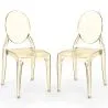 Pack of 2 Dining Chairs Transparent - Estilo Victoria  image 9