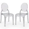 Pack of 2 Dining Chairs Transparent - Estilo Victoria  image 9