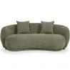 Curved Contemporary Style Design Sofa Upholstered in Chenille - Curvy image 9