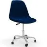 Office Chair Swivel with Wheels – Velvet Upholstery – Steel Legs - Denisse image 9