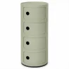 Buy Plastic Storage Chest - 4 Drawers - Modern Glossy Organizer - New Caracas 4 Pale Green 61845