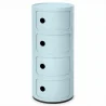 Buy Plastic Storage Chest - 4 Drawers - Modern Glossy Organizer - New Caracas 4 Light blue 61845
