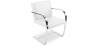 Buy Office Chair with Armrests - Desk Chair Upholstered in Leather - Brama White 16808 - prices