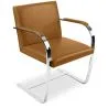 Buy Chair Brama - Premium Leather Light brown 16808