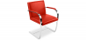 Buy Office Chair with Armrests - Desk Chair Upholstered in Leather - Brama Red 16808 Home delivery
