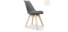 Set of 2 Denisse Scandinavian design chair with cushion - Matt image 9