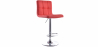 Buy Swivel Stool with Backrest - Straight Back Red 54005 - in the EU