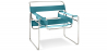 Buy Ivan Chair  - Faux Leather Turquoise 16815 at Privatefloor