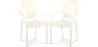Pack of 2 Transparent Dining Chairs - Armrest Design - Louis XIV image 9