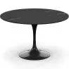Buy Dining Table Round - 120cm - Marble - Tulip Black 13303