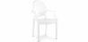 Buy Transparent Dining Chair - Armrest Design - Louis XIV White 16461 at Privatefloor
