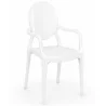 Transparent Dining Chair - Armrest Design - Louis XIV image 9