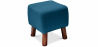 Buy Square Footstool - Linen Upholstered - Wood - Nor Turquoise 55340 at Privatefloor