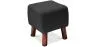 Square Footstool - Linen Upholstered - Wood - Nor image 9