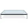 Buy Square coffee table - Glass - 120 cm - Kart Steel 13299