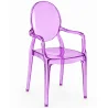Transparent Dining Chair - Armrest Design - Louis XIV image 9