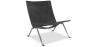 Buy Lounge Chair - Design Chair - Leather - Buyo Black 16827 - in the EU