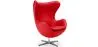 Armchair with Armrests - Upholstered in Faux Leather - Egg Design - Brave image 9