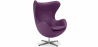 Buy Armchair with Armrests - Upholstered in Faux Leather - Egg Design - Brave Mauve 13413 in the Europe