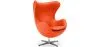 Armchair with Armrests - Upholstered in Faux Leather - Egg Design - Brave image 9